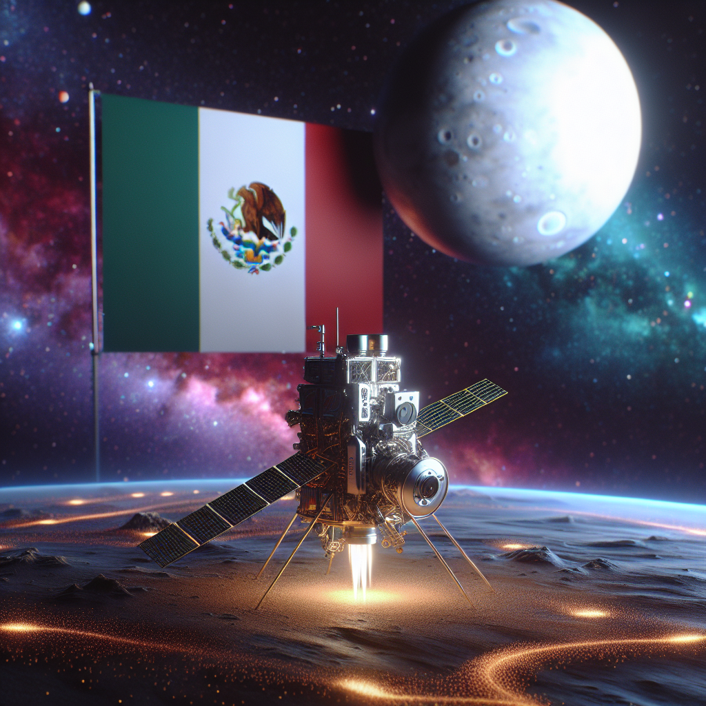 "Imagen del segundo nanosatélite de México, que será lanzado al espacio en 2025, mostrando su diseño innovador y tecnología avanzada para exploración espacial."